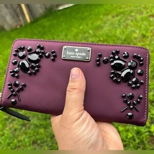 Kate spade purple black rhinestone wallet Unlisted Items (NWT/Preloved)